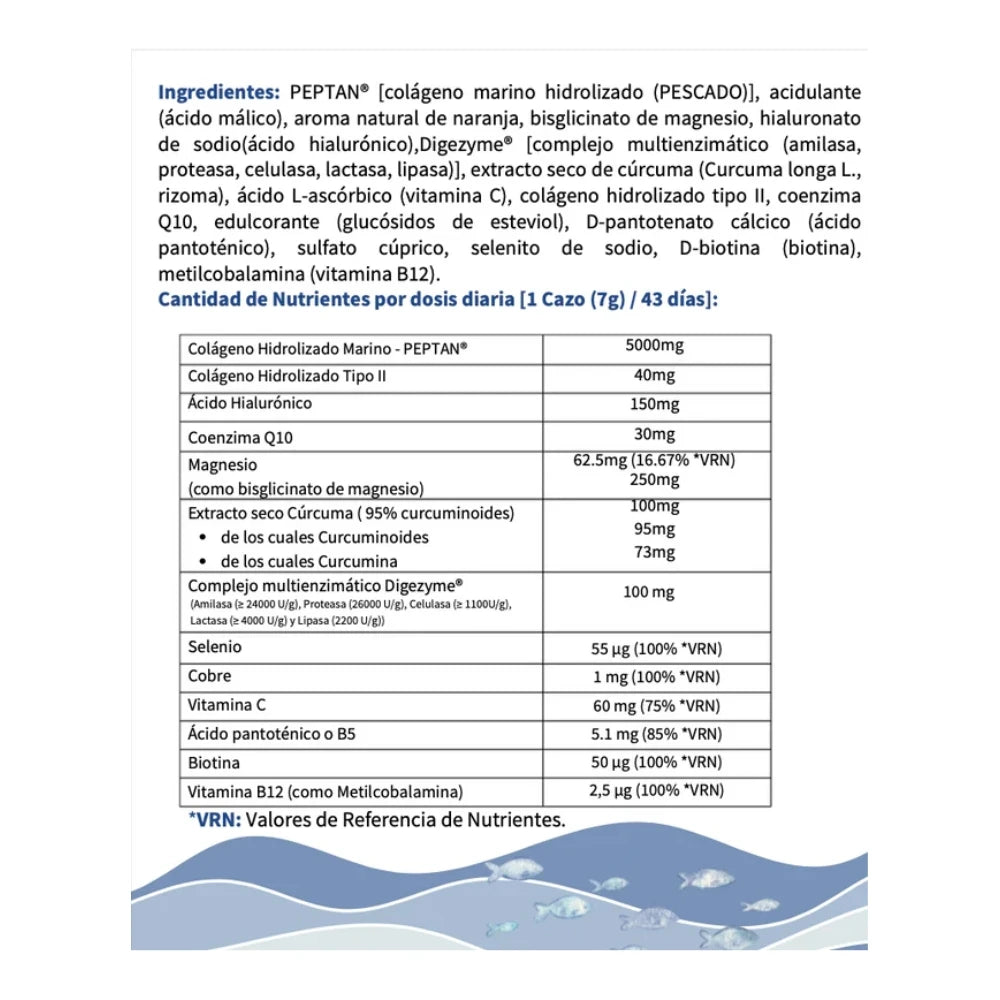 Colágeno Marino con Extracto de Cúrcuma. OFM® 300g