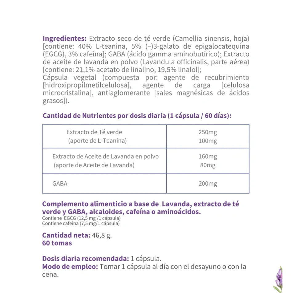 Lavanda con L-Teanina y GABA
