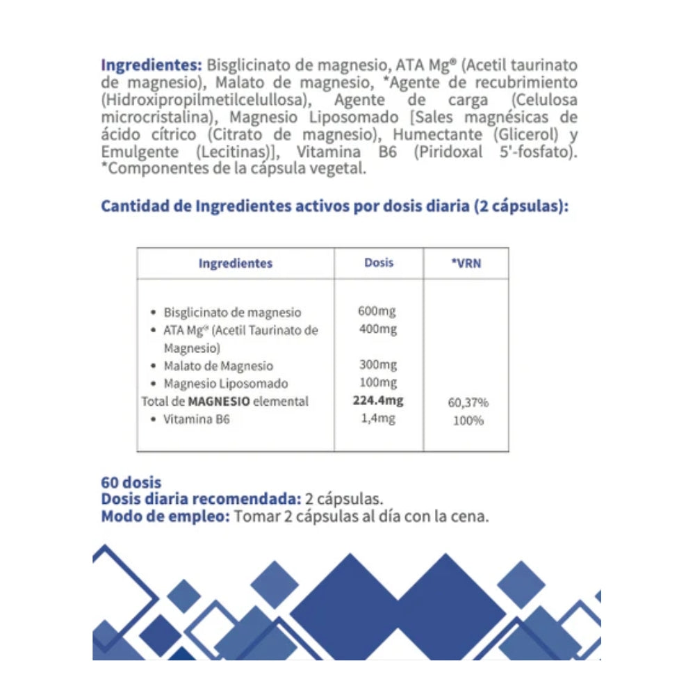 Mag4nesio OFM®. Magnesio 120 cápsulas