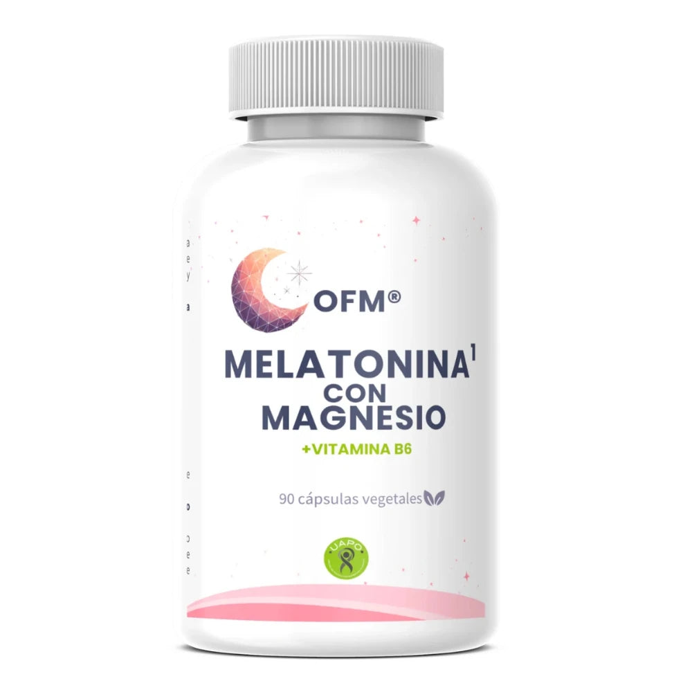 Melatonina + Magnesio + Vitamina B6. 90 cápsulas